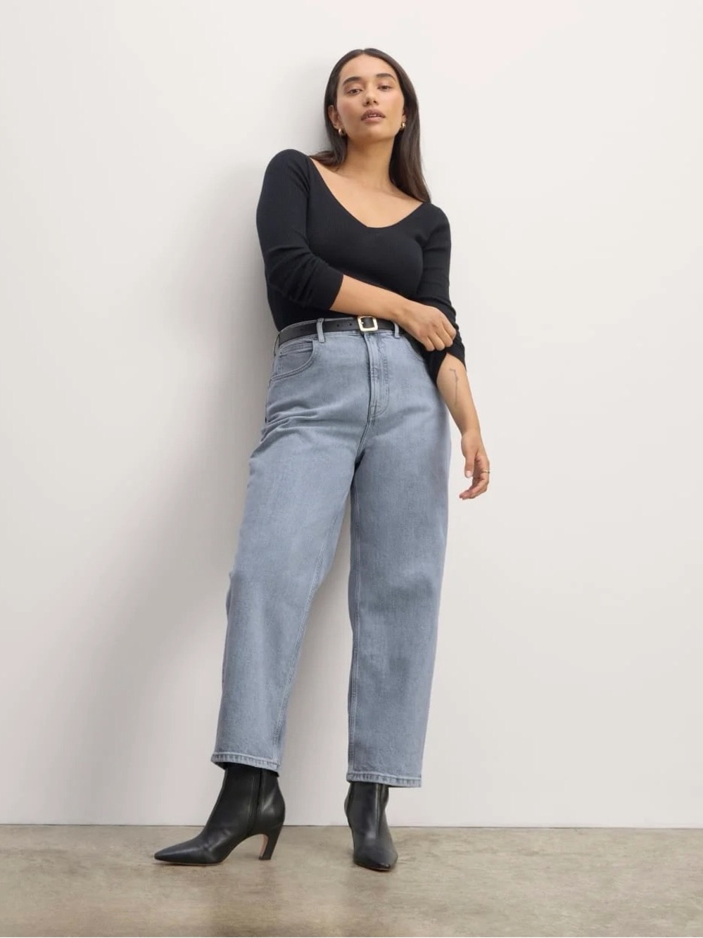 Everlane The Curvy Way High Jean Hourglass Straight Leg Size 27 Regular